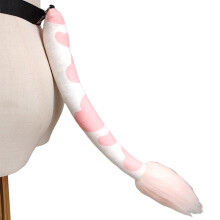 Halloween Cow Costumes Set Cow Ears-Cow tail pink white