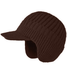 Windproof Fleece Lined Baseball Cap Thermal Winter Hat-Khaki