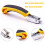 HREDZEO Staple Remover Tool,2 Pcs Staple Puller Tool Heavy Duty Staple Removers Strength Staple Puller Removing with Ergonomic Handle for Office 3