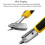 HREDZEO Staple Remover Tool,2 Pcs Staple Puller Tool Heavy Duty Staple Removers Strength Staple Puller Removing with Ergonomic Handle for Office 5