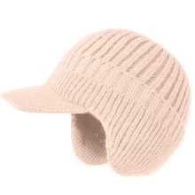 Multifunctional Fleece Lined Beanies With Ear Flaps-Beige