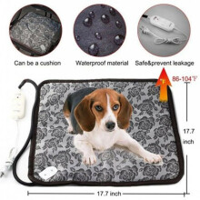 (Flowers, AU) Pet Heat Pad Heating Pad Pet Dog Bed Waterproof Warmer Puppy Warm Blanket Pet Sofa Pad U.S/EU Plug