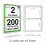 [200 Labels] Self Adhesive White Sticky Printer Labels for A4 Printer 2 per Sheet | A5 Sticky 2 per A4 Sheet Address Labels | Laser Printer Labels 2 2