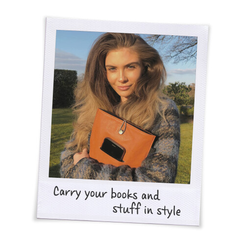 Bookaroo Books & Stuff Pouch Brown 1