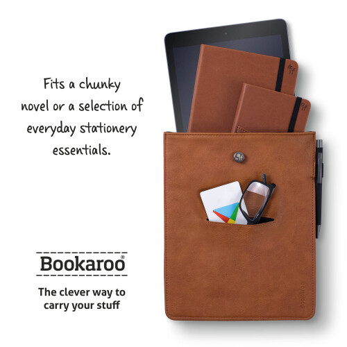 Bookaroo Books & Stuff Pouch Brown 2