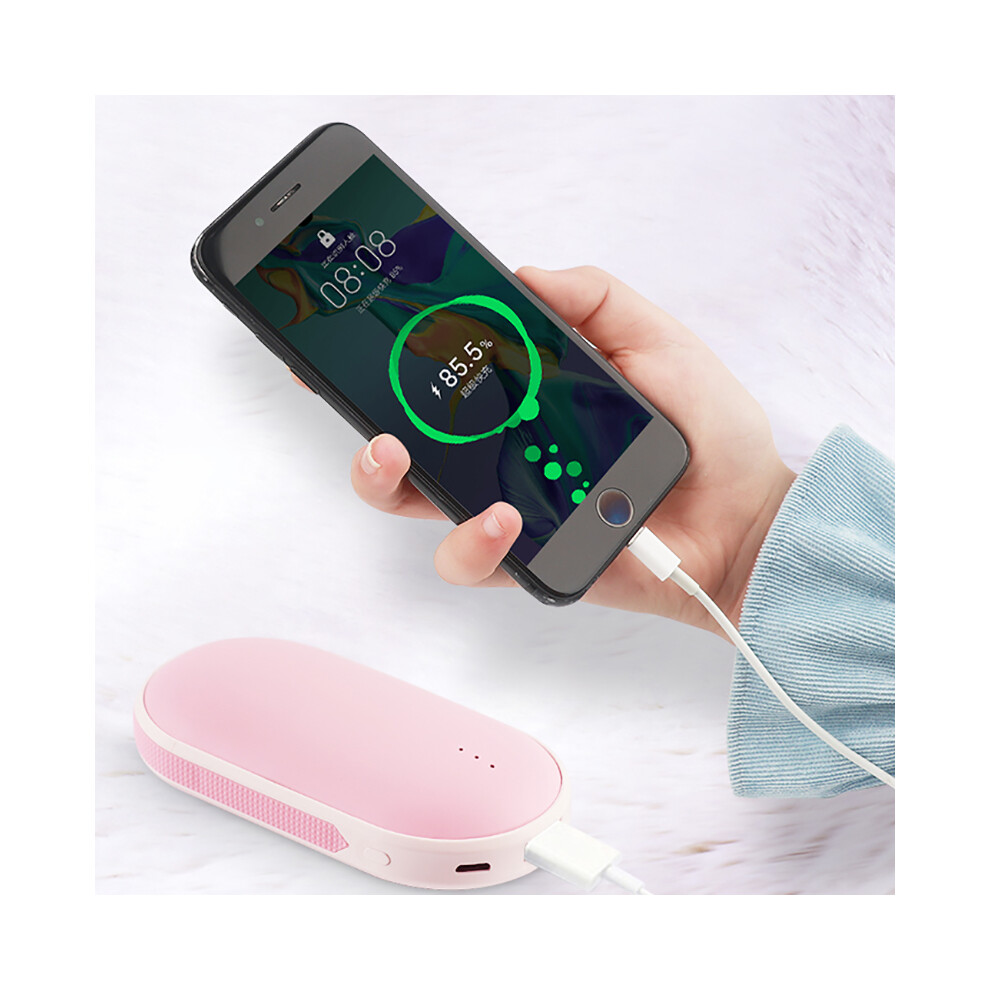 (Black) 5200Mah Mini Usb Hand Warmer Rechargeable Pocket Long-Lasting Mobile Power Black 110691427090