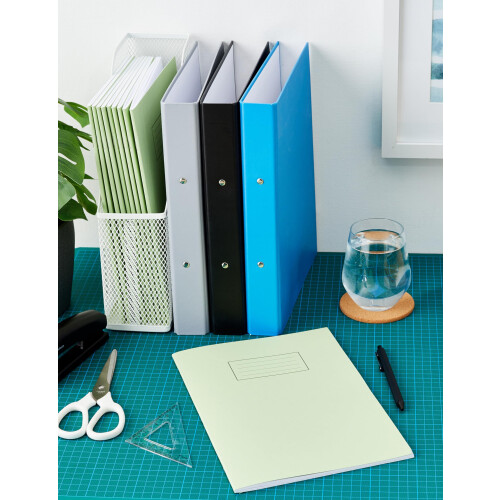 Silvine Exercise Book A4 Ruled with Margin Green (10 Pack) 2