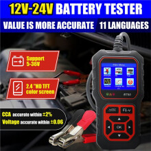 BT60 12V/24V Digital Car Battery Tester for Car Truck Motorcyle Vehicle RV