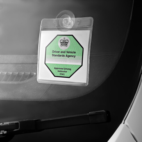 BITS4REASONS - ADI Badge Holder Wallet, and Protector with 1 Low Profile WINDSCREEN Suction Cup 1