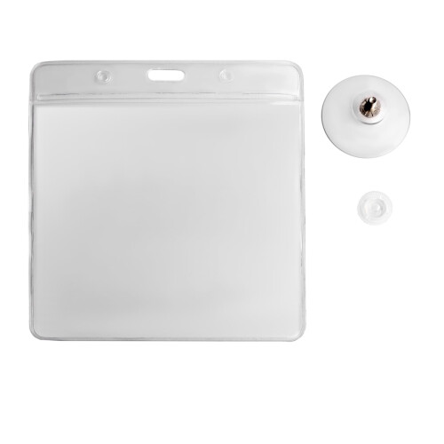 BITS4REASONS - ADI Badge Holder Wallet, and Protector with 1 Low Profile WINDSCREEN Suction Cup 2