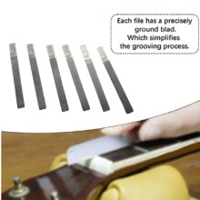 Kit de Limas para Cejuelas de Guitarra Acústica, Reparación de Ranuras de Coronación de Trastes, Bricolaje, 12-53