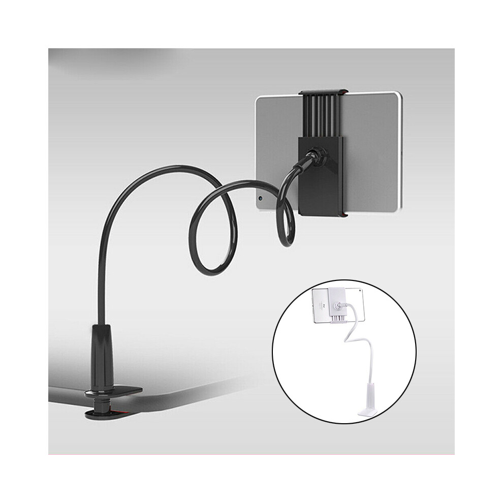 (White) Phone Holder For 4-10" Phone 360?? Rotating Flexible Clamp Bed Tablet Car Bracket White 320997860006