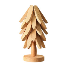 Bamboos Christmas Tree Table Pad Set Of 5 Heat-Wood color