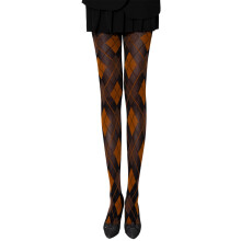 Chaussettes jambières respirantes avec collants à -café jaune