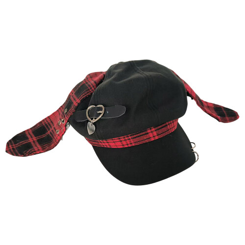 Cabbie Hat British Painter Hat Long Ear Metal Charm for-RBK