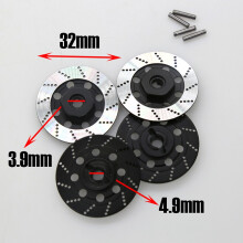 4 Piezas Caja De Llanta De Rueda De Disco De Freno De Metal Adaptador Hexagonal De Metal De 12 Mm Para 1/10 Sakura D4 Piezas De AutomóVil RC De