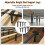 8PCS Adjustable Height Bed Support Legs 5.0-7.8inch Heavy Duty Bed Frame Support Legs for Bed Slat and Frame Support 6