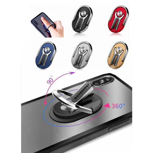 (silver) Multipurpose Mobile Phone Bracket Rotating Ring Holder Car Home Phone Mount 1