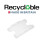 Identity-Plus: Clear/Opaque Open Faced Dual Double Sided Landscape ID Card Holder (100) 2