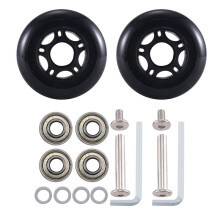 75 Mm X 24 Mm ErsatzräDer für GepäCkkoffer, ReparatursäTze für PU-Lenkrollenlager, 2Er-Set