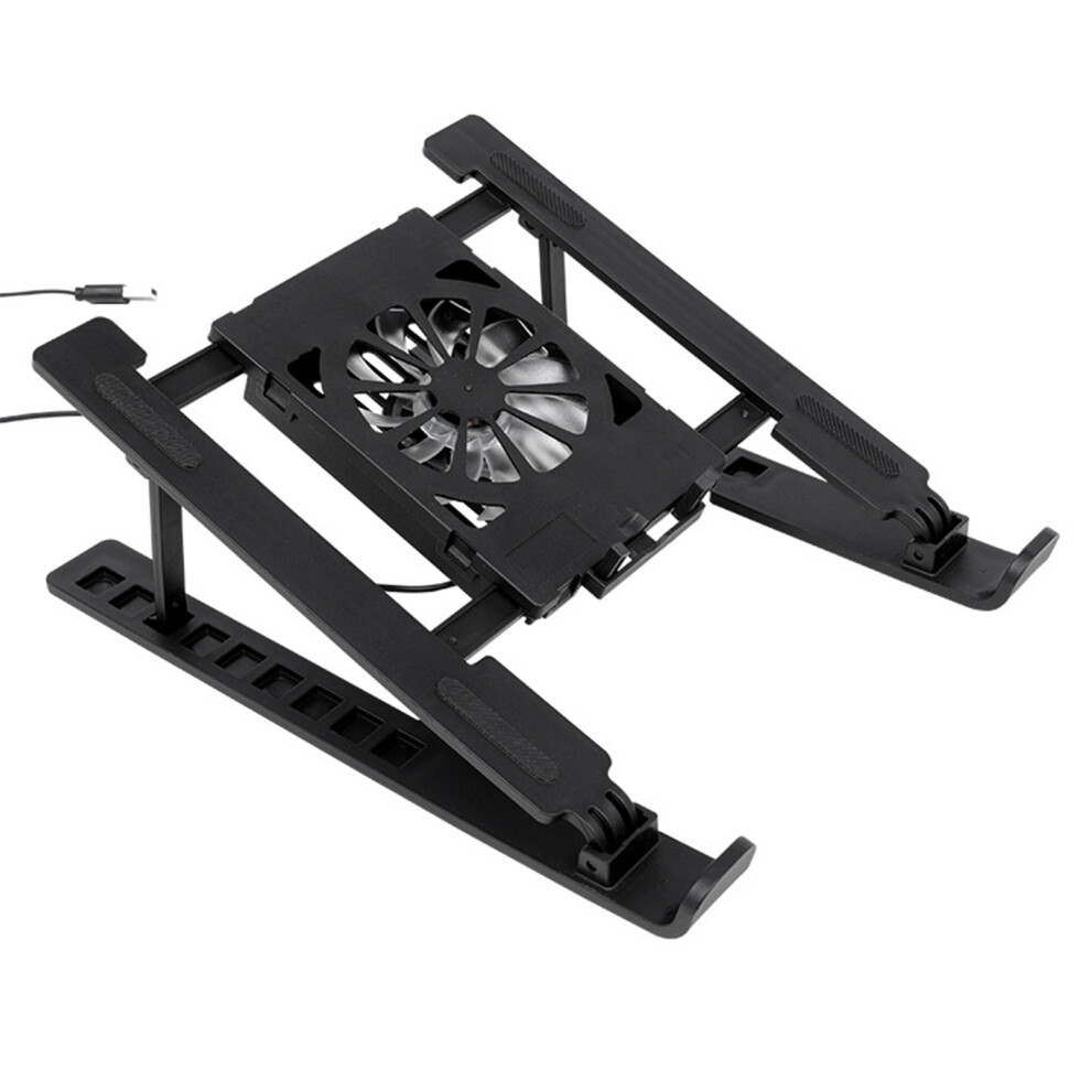 Universal Foldable Laptop Stand Featuring Quiet Cooling Fan And 7704001133004