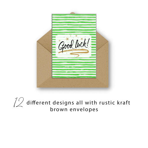 36 Good Luck Cards with 12 Different Designs (36 Set) 2