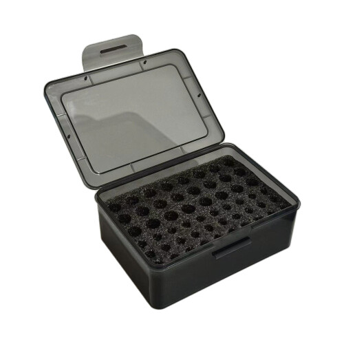 2A 3A Battery Organizers 54 Slot Double Compartment Space-grey
