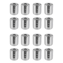 16 Pcs Stainless Steel Wire Rope Green Wall Trellis Fitting Clip 3mm Wire