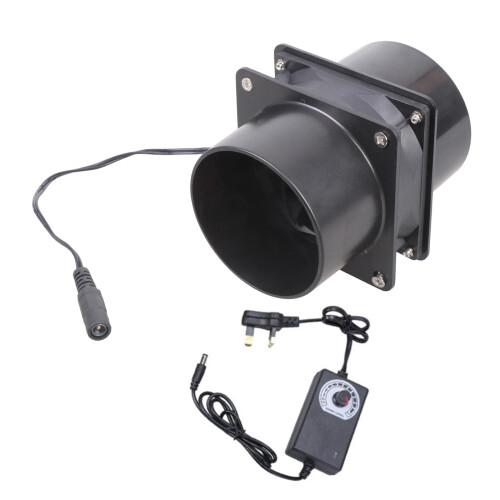 8 cm kanaalventilator Krachtige inline-afzuigventilator 12 V 0,4