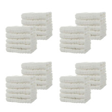 Baby Muslin Bath Towels, 40 Pack of Reusable Soft Absorbent Cotton Baby Face Towel, for Baby's Delicate Skin White