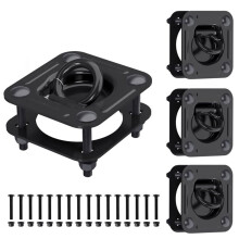 Cargo Box Securing Recessed D-Ring Tie Down Anchors (6,000 Lb. Capacity), for Trailer or Deliveries Cargo Box Pull Ring