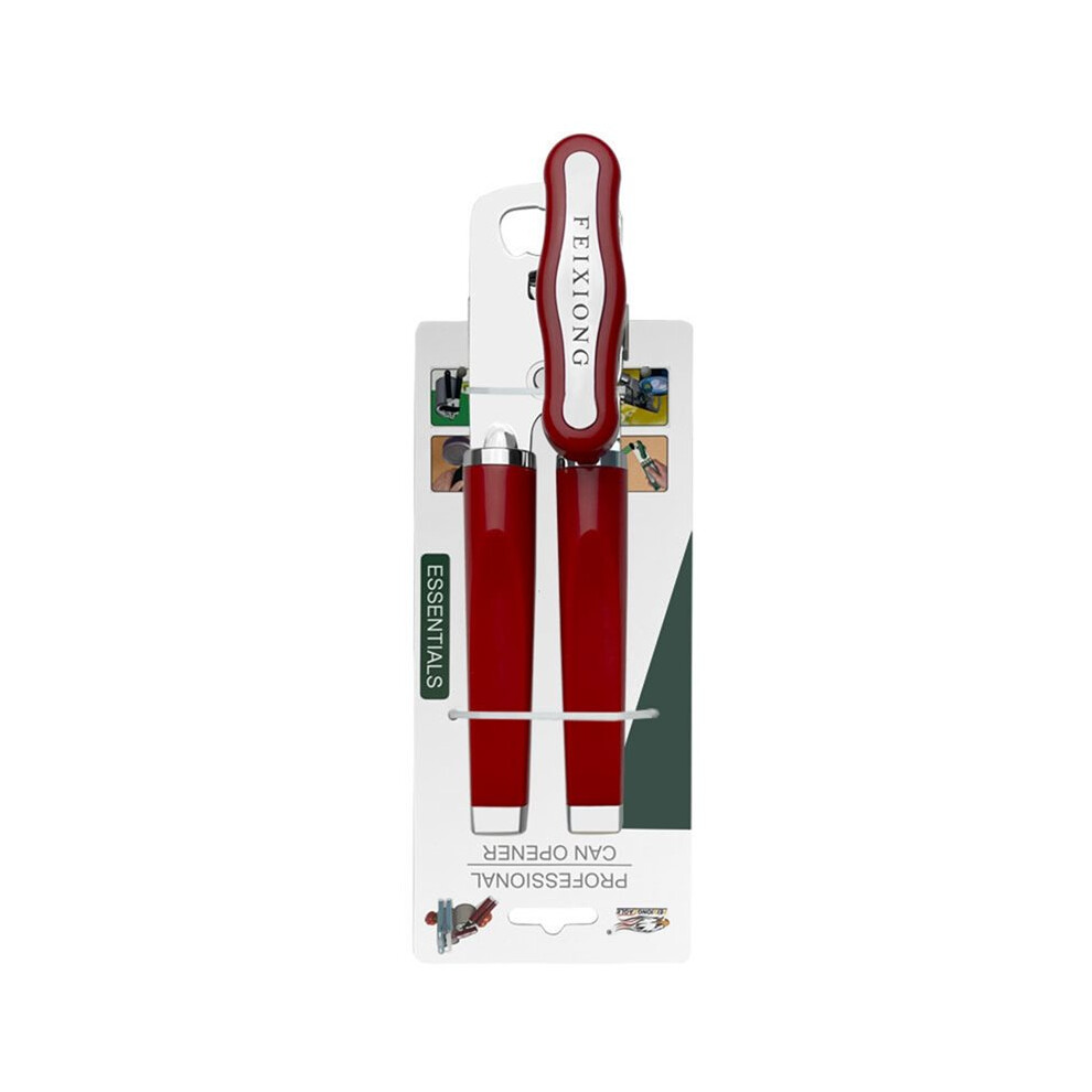 Feixiong Stainless Steel Can Opener Beer Bottle Opener Non-Slip Handle Multi-Functional Bottle Opener Red 6032982488761
