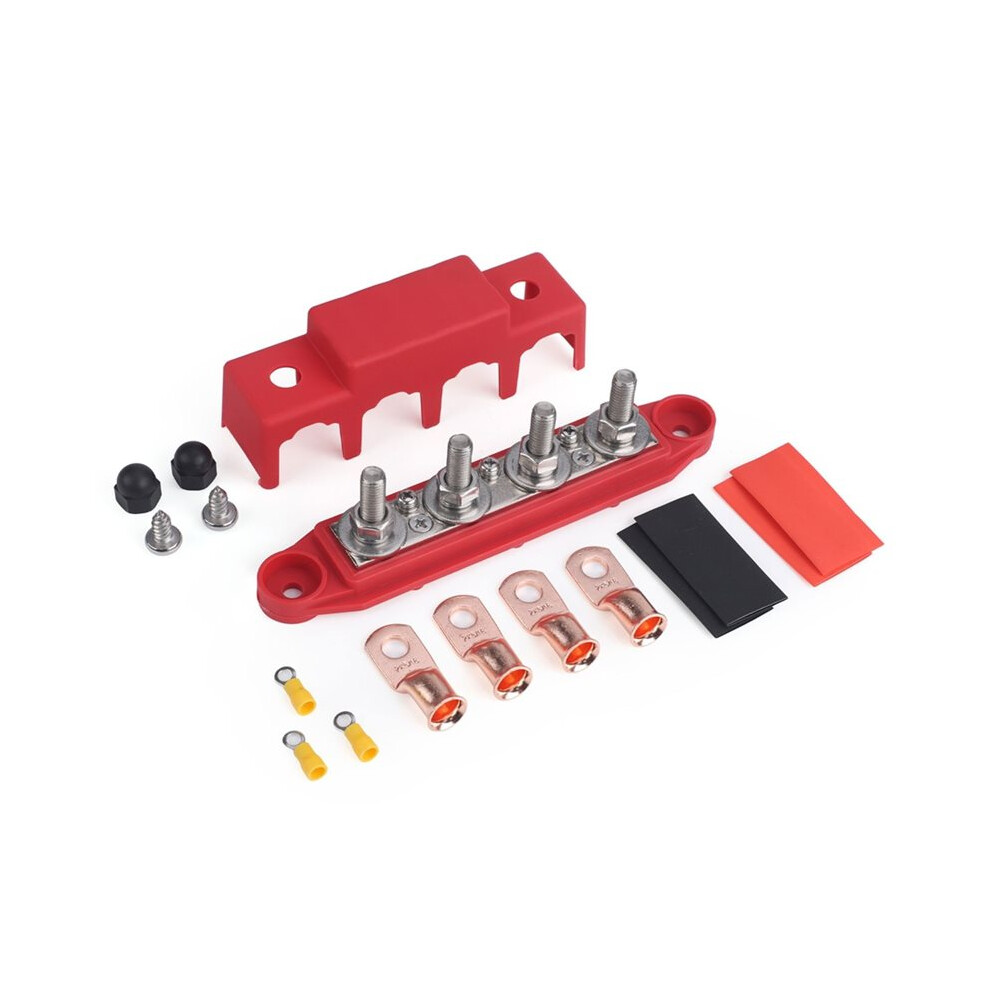 1Set Power Distribution Block With Cover Battery Terminal For Marine Automotive Solar Wiring,Expansion Secure Connection 4711824155758