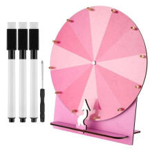 Wooden Wheel Prize Wheel for Fortune Game, Carnival, Trade Show Party Challenge Wheel