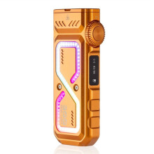Multi Multifunctional Flat Flashlight 1300LM Flashlight -UV LEP RGB USB-C 265M Long Range Orange