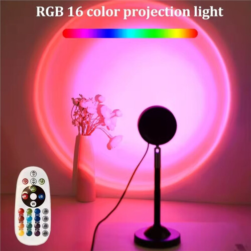 Sunset Light Projection Light with Remote Control 16-Color Night Light RGB Color Changing LED Light 2