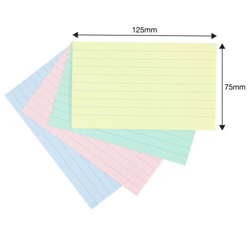 Summit Flash Cards, Revision, 400 Pack Record Cards, 125 x 75 mm, Assorted 1