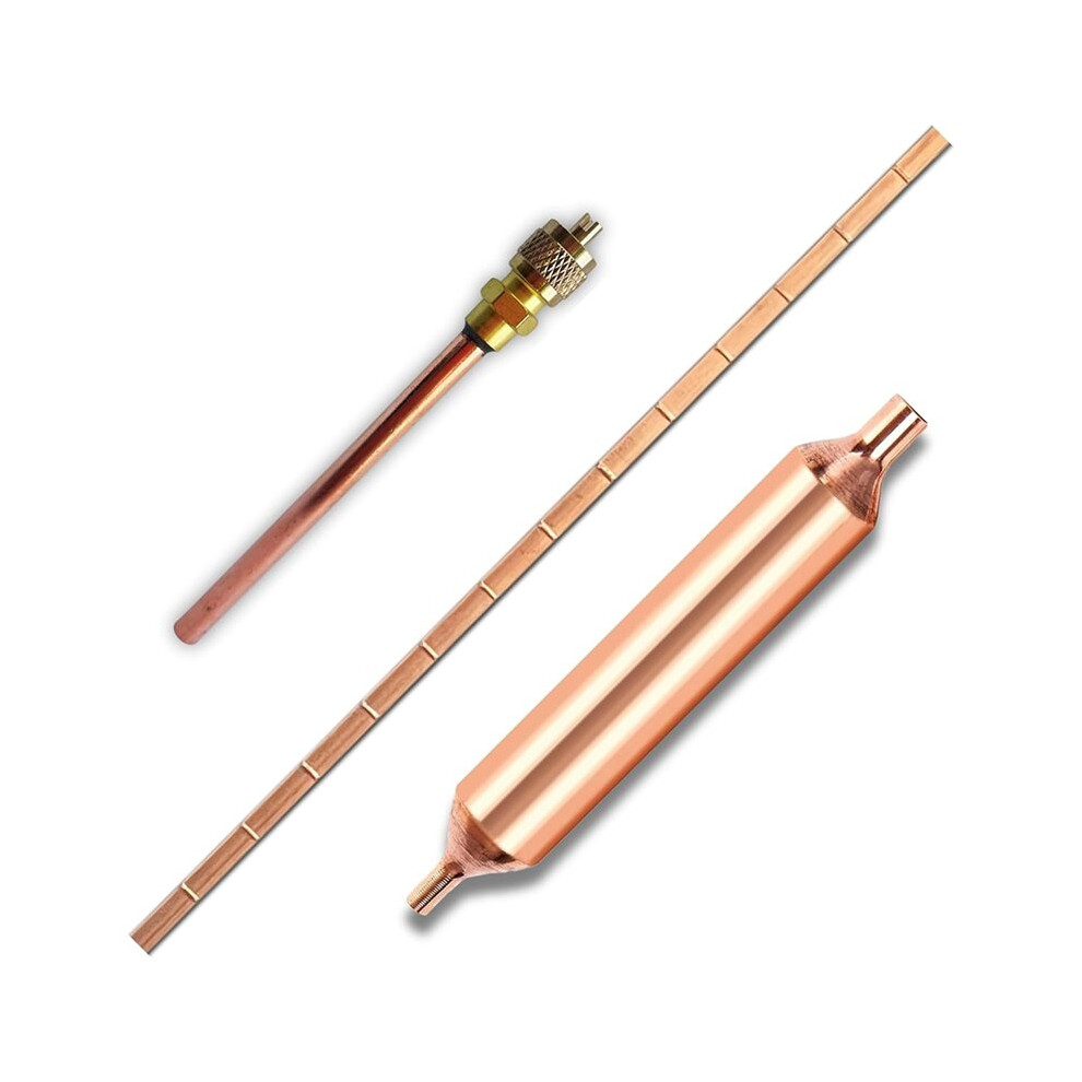 Refrigerator Filter Dryer With Access/Service Valve,Copper Welding Rod,3-In-1 Tool Kit Hvac For Air Conditioner Repair 4713147230488