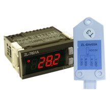 LILYTECH ZL-7801A, 100-240V Automatisk Multifunktionstemperatur- och Luftfuktighetsinkubatorkontroll med ZL-SHR05A-Sensor