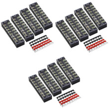 Bloque de Terminales de 12 Piezas 8P, Barra de Cortocircuito de 12 Piezas 8P, Terminal de Cobre IgníFugo TB1505 Terminal de Cortocircuito