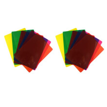 24 Peças SobreposiçõEs Coloridas para Dislexia, Tiras de Leitura de Dislexia para Dislexia Irlens, TDAH e Estresse Visual, 11,7 x 8,3 Polegadas