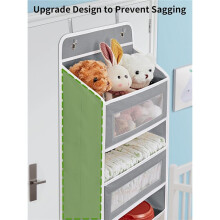 Over the Door Organizer Storage,5 Shelf Hanging Door Organizer with 5 Large Capacity Pockets,for Bedroom,Bathroom,Pantry
