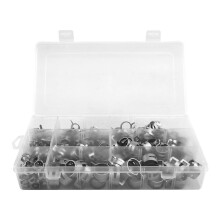 Assortiment de 160 Colliers de Serrage pour Tuyaux, Diamètre 6,5 - 18 mm, Tournevis