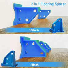 40 Stuks Vloerafstandhouders, 2 in 1 Laminaatvloerafstandhouders met Openingen van 1/2 Inch en 1/4 Inch