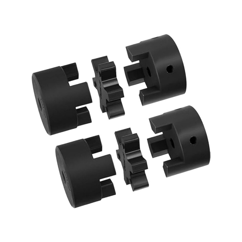 2Sets Flexible 3Pcs Coupling Coupler And Rubber Spider Jaw Coupling For Wood Splitter Mixing Industrial Equipment Kit 6032794248041