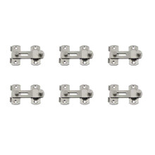 6 Pcs 20X50X70mm Stainless Steel Home Safety Gate Door Bolt Slide Lock Hardware