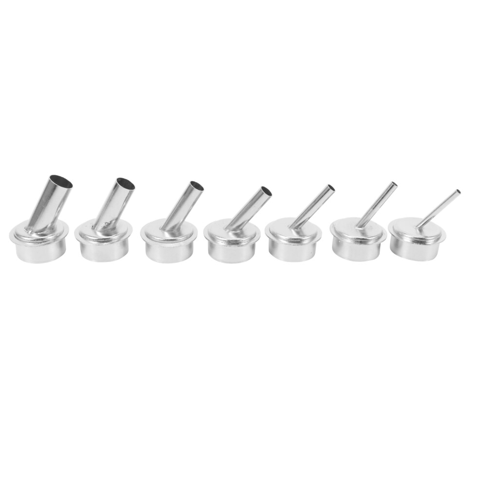 7Pcs 45 Degree Bent Curved Heat Nozzle 2.5/3/4/6/7/9/12Mm Hot Air Nozzles For Quick 861Dw Soldering Station 4714166345139