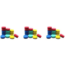 48-Pack -Torrsuddgummi Magnetiska Whiteboard-Suddgummi Svarta TavlorengöRingsmedel Torrsuddgummi (4 FäRger, 2 X 2 Tum)