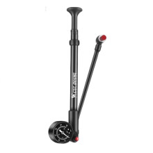 WEST BIKING Pompe à Vélo Haute Pression 300 PSI avec Manomètre, Pompe de Fourche Avant, Gonfleur à pour Valve pour Schrader, Accessoires de Vélo