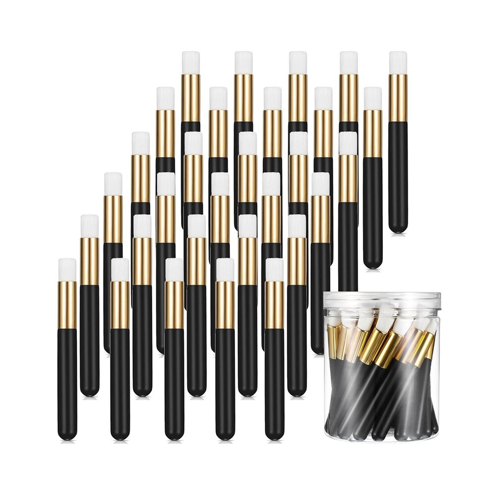 Tlily 50 Pieces Lash Brushes For Cleaning Lash Shampoo Brushes For Eyelash With Container Blackhead Removing
